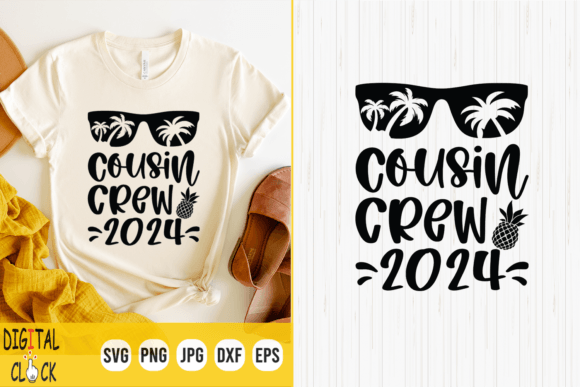 Cousin Crew 2024 Cousin Trip 2024 Summer Graphics and T-Shirt Designs