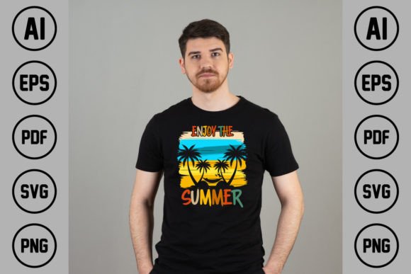 ENJOY the SUMMER T SHIRT DESIGN BEACH