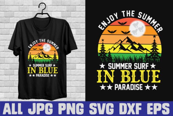 Enjoy the Summer T-shirt Design Graphics