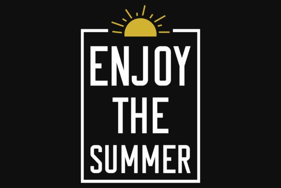 Enjoy the Summer Typographic Tshirt Desi