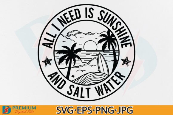 Funny Beach Quotes SVG: Graphics for T-Shirt Designs