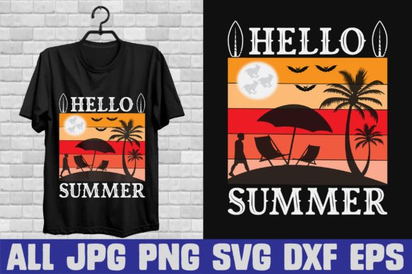 Hello Summer Custom T-shirt Designs