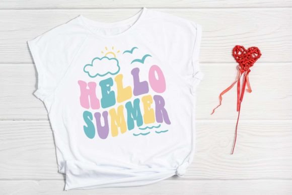 Hello Summer T Shirt Svg Graphics & Crafts