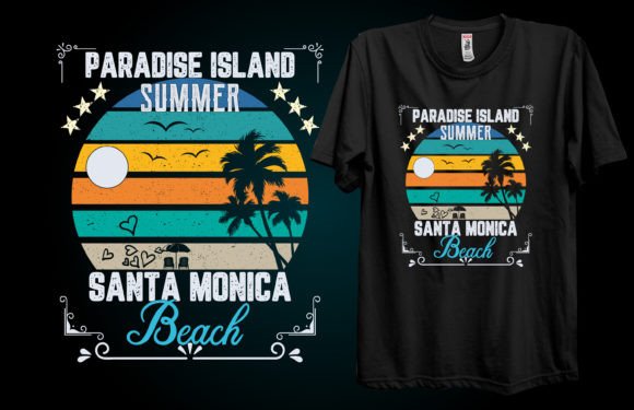 Paradise Island Summer Santa Monica Graphics