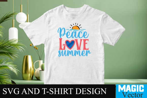 Peace Love Summer SVG Cut File