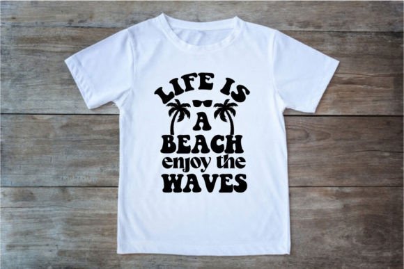 Retro Summer SVG Design, Life Is A Beach