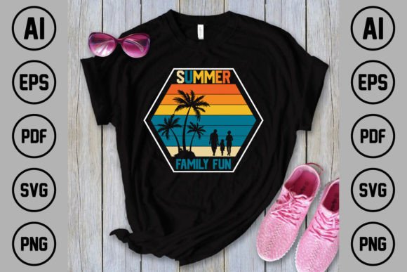 SUMMER FAMILY FUN T-SHIRT DESIGN