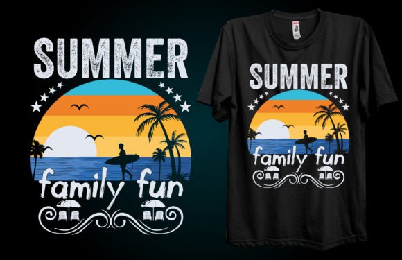 Summer Family Fun T-Shirt Design Graphics