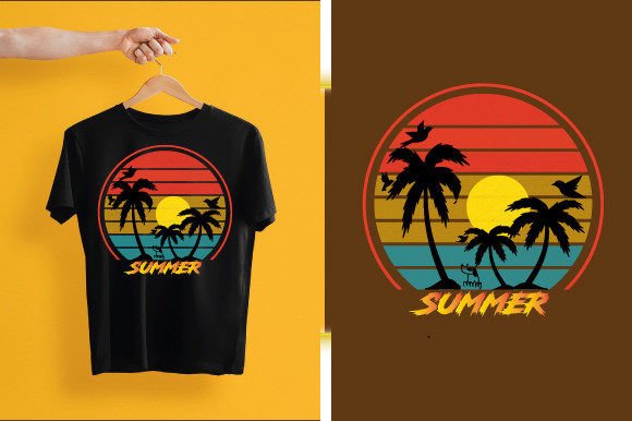 Summer T-Shirt Design and Template